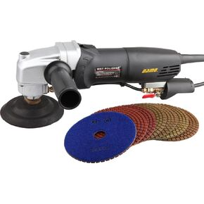 DAMO Variable Speed Stone Polisher Concrete Polisher Grinder Wet Polishing Kit for Granite Concrete Countertop Floor