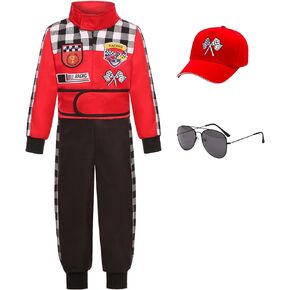 Kids Race Car Driver Costume Boys Toddler Race Car Driver Halloween Costume