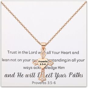 BEKECH Christian Bracelet Gifts for Women Trust in The Lord Proverbs 3:5-6 Bible Verse Bracelet Religious Jewelry for Girls