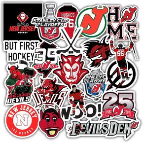 21 PCS Set of New Jerseys Vinyl Devils Stickers Pack New Jerseys Decal Devils 2-2.5 inches in Kuwait
