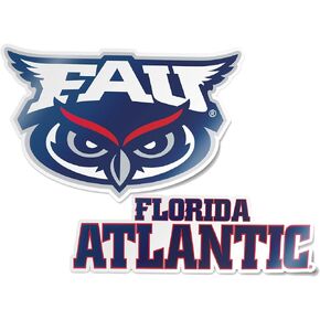 Desert Cactus Florida Atlantic University Owls Sticker Vinyl Decal Laptop Water Bottle Car Scrapbook (4 Inch Set V1)