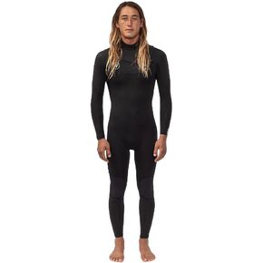 Vissla Mens 7 Seas 3-2MM Full Chest Zip Surf Wetsuit -Black