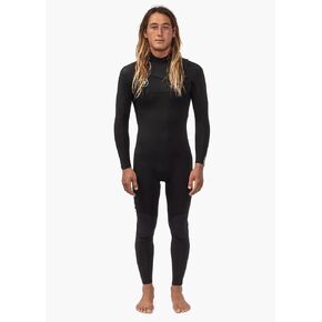 Vissla Mens 7 Seas 3-2MM Full Chest Zip Surf Wetsuit -Black in Saudi Arabia