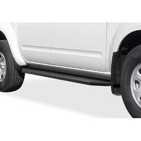 APS 6-inch (Black Powder Coated Flat Style) Running Boards Nerf Bars Side Steps Compatible with Nissan Frontier 2005-2024 Crew Cab