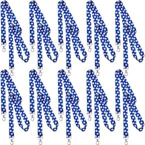 Yinder 20 Pcs Lanyards Bulk Baseball Lanyard Keychains ID Wallet Badge Key Holder Neck Gifts for Sport Team