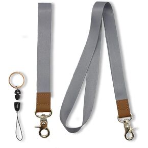 Wrist Lanyard Strap for Keys, Neck Lanyard for ID Badge, Wristlet Keychain with Key Ring for Teacher, Women, Men