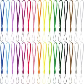 32 Pcs Hand Wrist Strap Lanyard Assorted Colors Wrist Lanyard Strap For Usb Colorful Nylon Wrist Lanyard String Lightweight Hand Wrist Strap Wrist Lanyard For Keys Flash Drives Phones Id Badges Name