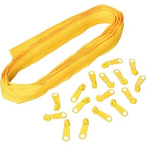 Patterns ByAnnie 4 Yards of 16mm #4.5 Zipper Chain and 16 Ex-Large Buttercup