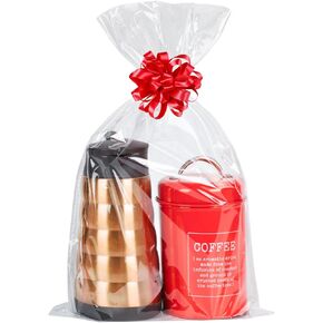 20pcs Cellophane Bags 12x18 Cellophane Wrap for Gift Baskets Large Clear Gift Bags Party Favors Bags Clear Treat Bags Plastic Gift Bags Packaging Bags for Cookie Candy Goodie