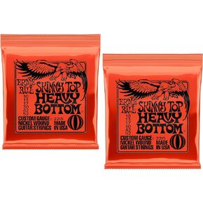 Ernie Ball Skinny Top Heavy Bottom Electric Guitar Strings, Lot of 2, P02215^2