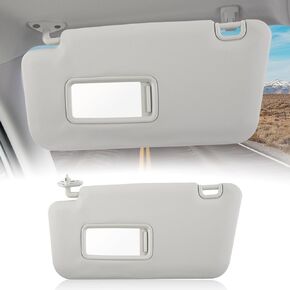Car Sun Visor Fit for Subaru Forester 2009 2010 2011 2012 2013‎ Driver Side Sun Visor with Vanity Mirror Cover Plate for Blocking Sunlight ‎92011SC033LO (Gray, Left Driver Side)