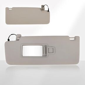 Magimaker Driver Side Sun Visor Fit for Volkswagen Tiguan 2018 2019 2020 2021 2022 Replace 5NN-857-551-L-3H8 Front Left | Sun Protection Shade | Makeup Mirror | Gray