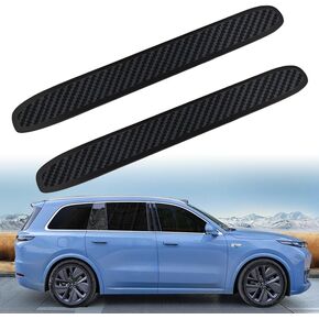 2 Pieces Bumper Protector Trim, BetterJonny Universal Carbon Fiber Car Corner Bumper Guard Anti-Scratch Car Front Rear Corner Bumper Guard Protector Car Bumper Anti Collision Strips for Most Car