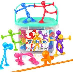 Richtim Bath Toys Suction Toys for Kids: Suction Travel Toys for Windows Bathroom Airplane - Bath Toys No Holes for Baby Toddlers