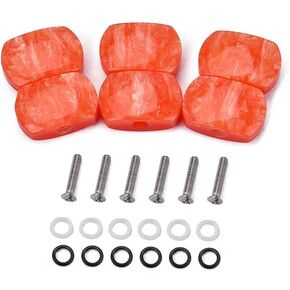 Alnicov Guitar Tuning Peg Tuners Machine Heads Buttons Knobs Handle for Guitar Parts Set of 6