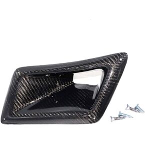 Left Side Carbon Fiber Front Bumper Air Vents Intake Cover Trim Ducts Intake Compatible with Nissan 350Z Z33 ND 2003 2004 2005 2006 2007