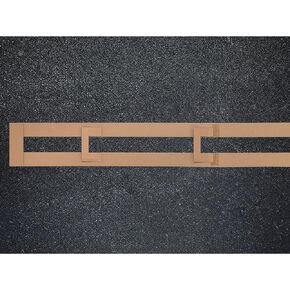 استنسل خط موقف السيارات مقاس 4 بوصة × 18 قدمًا لطلاء خطوط موقف السيارات | إنشاء المساحات والمناطق | قالب من الورق المقوى الممتاز القابل لإعادة الاستخدام مصنوع من الورق المقوى المعاد تدويره | صنع فى أمريكا