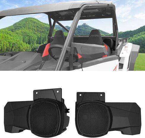 حاويات مكبرات الصوت MoGerTor لعام 2024 Polaris RZR XP 1000، UTV سماعات خلفية مزودة بأقواس تثبيت تناسب المصنع 50 وات 6.5 بوصة مكبرات صوت خلفية محورية، متوافقة مع ملحقات Polaris RZR XP 1000/ XP4 1000 2024 in Kuwait