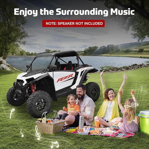 حاويات مكبرات الصوت MoGerTor لعام 2024 Polaris RZR XP 1000، UTV سماعات خلفية مزودة بأقواس تثبيت تناسب المصنع 50 وات 6.5 بوصة مكبرات صوت خلفية محورية، متوافقة مع ملحقات Polaris RZR XP 1000/ XP4 1000 2024 in Kuwait