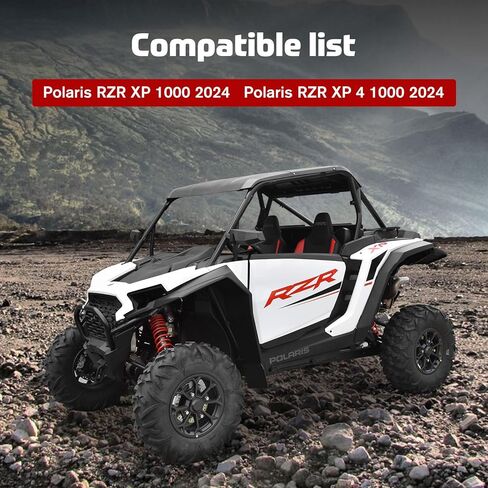 حاويات مكبرات الصوت MoGerTor لعام 2024 Polaris RZR XP 1000، UTV سماعات خلفية مزودة بأقواس تثبيت تناسب المصنع 50 وات 6.5 بوصة مكبرات صوت خلفية محورية، متوافقة مع ملحقات Polaris RZR XP 1000/ XP4 1000 2024 in Kuwait