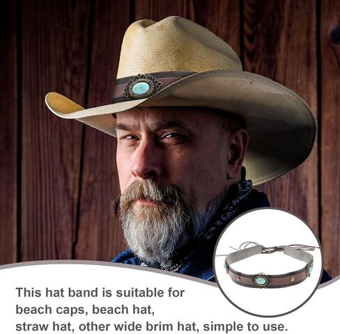 ريفي ديكور 4 قطعة قبعة الفرقة استبدال اليدوية العرقية الغربية قبعة أحزمة ل القش ورأى فيدورا قبعات بنما البلد ديكور in Kuwait