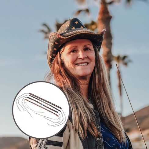 ريفي ديكور 4 قطعة قبعة الفرقة استبدال اليدوية العرقية الغربية قبعة أحزمة ل القش ورأى فيدورا قبعات بنما البلد ديكور in Kuwait