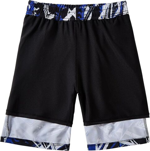 IRELIA 2 Pack Boys 2 in 1 Swim Trunks Boxer Brief Liner Compression Swimming Shorts Quick Dry Swimwear in Saudi Arabia