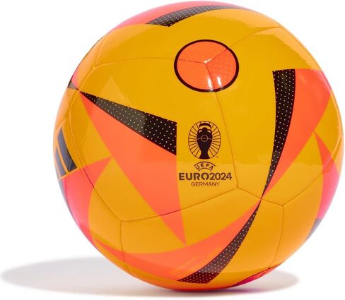 كرة adidas Fussballliebe Club Euro 2024 IP1615، للجنسين، كرة قدم، ذهبي شمسي/أحمر شمسي/أسود، 4 in Kuwait