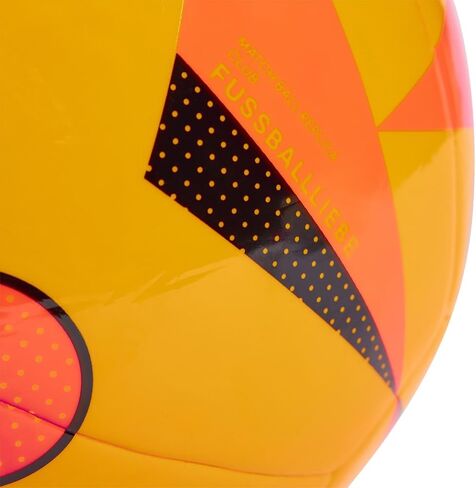 كرة adidas Fussballliebe Club Euro 2024 IP1615، للجنسين، كرة قدم، ذهبي شمسي/أحمر شمسي/أسود، 4 in Kuwait