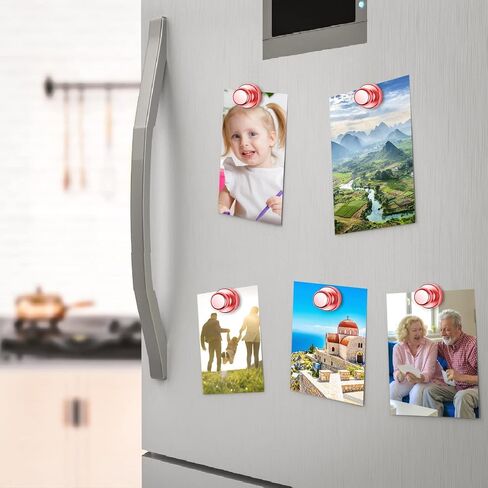 12Pack Refrigerator Magnets Strong Fridge Magnets Small Magnets, Magnetic Push Pins Whiteboard Magnets Small Neodymium Magnets for Whiteboard Office School Kitchen in Saudi Arabia