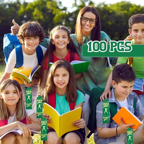 Kisston 100 Pcs Field Day Participant Ribbons Award Ribbon Prize Ribbons Winner Recognition Ribbons with Card and String for Competition Sports Event Contest Prize Ornaments in Saudi Arabia