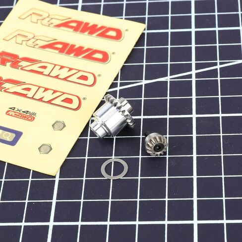 RCAWD 100% Durability Upgrades Differential Transmissions Set & Main Input Gears for TRX4M FMS FCX24 Power Wagon, Smasher,Lemur, K5 Blazer & FCX18 LC80 Land Cruiser 80 1/24 1/18 Part Red in Saudi Arabia