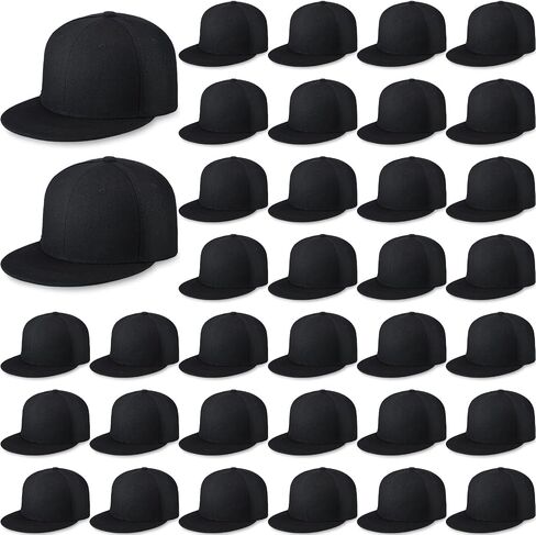 Blank Baseball Cap Bulk Classic Snapback Hat Adjustable Back Strap Sublimation Hats Plain Unisex Trucker Hat Hip Hop Hat (36 Pack) in Saudi Arabia
