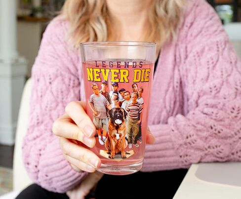 نظارات Sandlot Legends and Smalls Pint، مجموعة من 2 | قدح البيرة للمشروبات الكحولية ومشروبات الحانة | كل منها يحمل 16 أونصة in Saudi Arabia