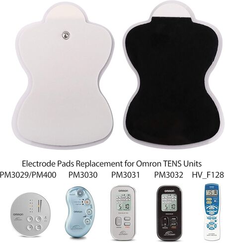 وسادات وحدة عشرات من LotFancy متوافقة مع وحدات Omron TENS، 10 قطع من وسادات الأقطاب الكهربائية، (3.75 بوصة × 2.5 بوصة) حجم متوسط in Saudi Arabia
