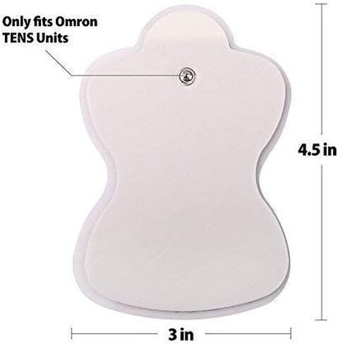 وسادات وحدة عشرات من LotFancy متوافقة مع وحدات Omron TENS، 10 قطع من وسادات الأقطاب الكهربائية، (3.75 بوصة × 2.5 بوصة) حجم متوسط in Saudi Arabia