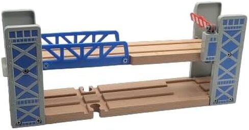 Wooden Train Track Drop Down Suspension Bridge Compatible All Brands in Saudi Arabia