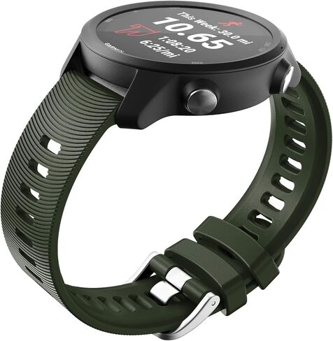 سوار بديل ABELTA 20 ملم لساعة Garmin Forerunner 245 Band/Forerunner 55 Band/Galaxy Watch 5 Pro (أخضر جيشي) in Kuwait
