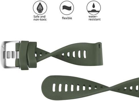سوار بديل ABELTA 20 ملم لساعة Garmin Forerunner 245 Band/Forerunner 55 Band/Galaxy Watch 5 Pro (أخضر جيشي) in Kuwait
