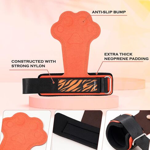 Weight Lifting Gloves for Workout, Gym, Exercise, Training with Wrist Wrap Support, Breathable and Adjustable Deadlift Straps, Cat Paw Lifting Grips, Power Lifting and Pull-up Hooks for Men and Women in Saudi Arabia