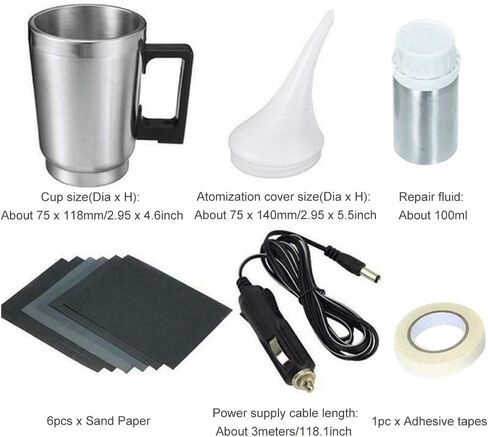 KASCLINO Automobile Headlight Restoration Kits, Atomizing Cup Car Headlight Lens Repair Tool Restore Kit, Glass Scratch Repair Headlight Renovation Repair Tool(As Shown) in Saudi Arabia