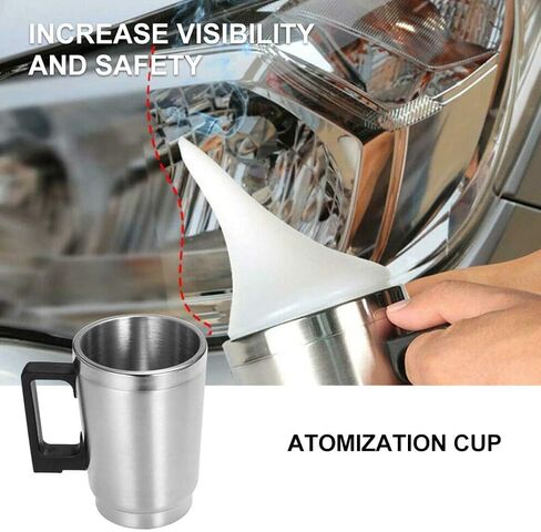 KASCLINO Automobile Headlight Restoration Kits, Atomizing Cup Car Headlight Lens Repair Tool Restore Kit, Glass Scratch Repair Headlight Renovation Repair Tool(As Shown) in Saudi Arabia