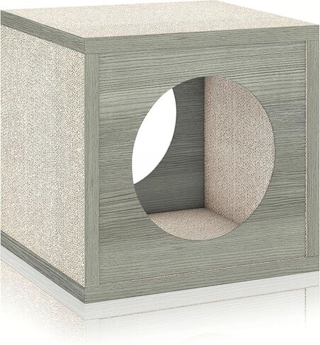 Way Basics Premium Cube Cat Scratcher Lounge - امسح ولعب zBoard يدوم لفترة أطول 5 مرات in Kuwait