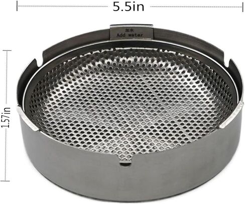 Outdoor Ashtrays for Cigarettes Patio with Filter Ash Tray Sets for Weed Metal Windproof Smokeless Large Ashtray for Home,Office,Indoor,Parties in Kuwait