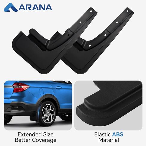 ARANA الطين اللوحات سبلاش الحرس لعام 2022 2023 فورد مافريك، لا الحفر القابلة للإزالة شاحنة OEM Mudflaps درابزين، جميع الأحوال الجوية الجبهة الخلفية حامي العجلة مجموعة من 4 in Kuwait