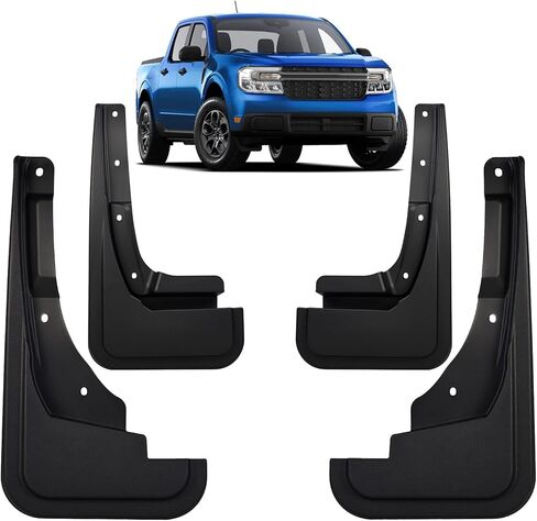 ARANA الطين اللوحات سبلاش الحرس لعام 2022 2023 فورد مافريك، لا الحفر القابلة للإزالة شاحنة OEM Mudflaps درابزين، جميع الأحوال الجوية الجبهة الخلفية حامي العجلة مجموعة من 4 in Kuwait