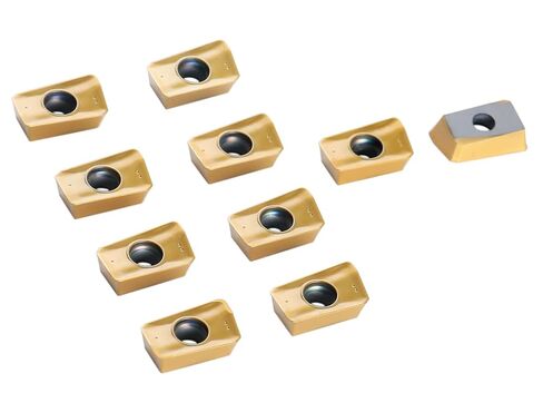 Accusize Industrial Tools 3/4'' Cutting Diameter 90 Deg Square Shoulder Indexable End Mill Plus 13 Pcs Apkt11t308 Carbide Inserts in Saudi Arabia