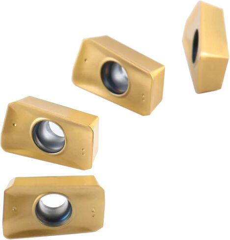 Accusize Industrial Tools 3/4'' Cutting Diameter 90 Deg Square Shoulder Indexable End Mill Plus 13 Pcs Apkt11t308 Carbide Inserts in Saudi Arabia