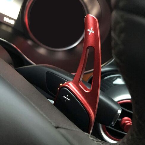AutoBig Steering Wheel Paddle Shifter Extension Compatible with Mercedes Benz A C E S GLA GLB GLC GLE GLS CLA EQB 250 300 350 400 450 550 Red in Saudi Arabia