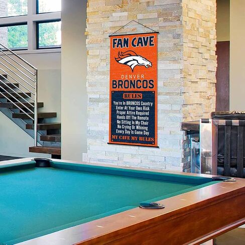 Denver Broncos Man Cave Fan Banner Wall Door Scroll in Saudi Arabia